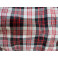 Tissu N°1 écossais Noir-Blanc-Rouge  (largeur 140cm)  