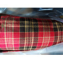 Tissu N°2 écossais Noir-jaune-Rouge ( largeur 140cm)
