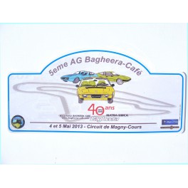 Plaque AG 2013 40 ans de la Bagheera